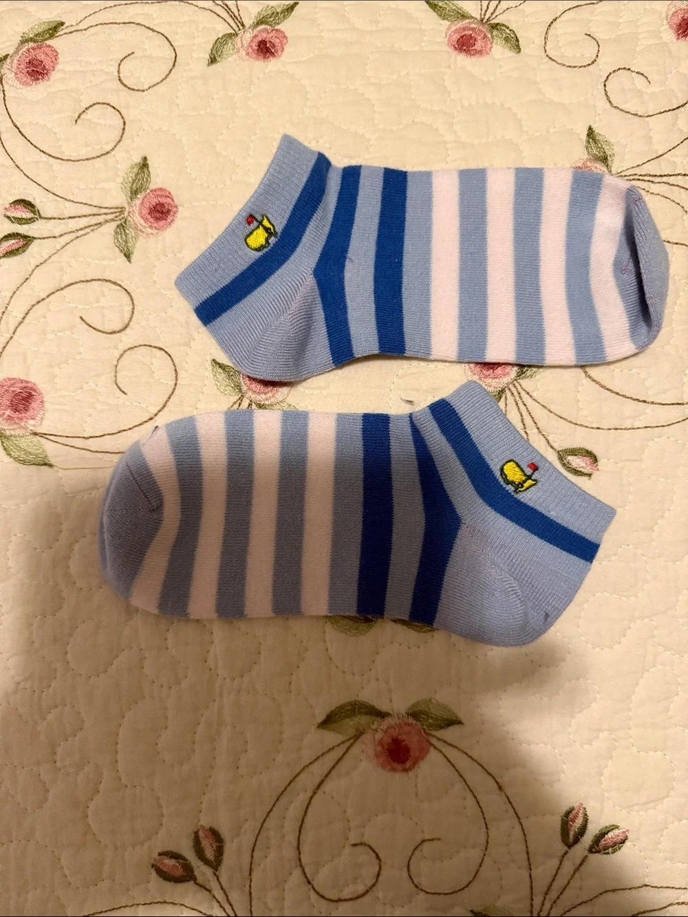 Master’s Light Blue Striped Low-Cut Socks
